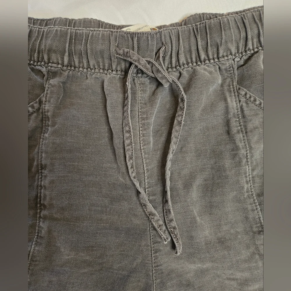 🖤 C&C California Linen Blend Shorts Dark Gray Size Large - Picture 2 of 5